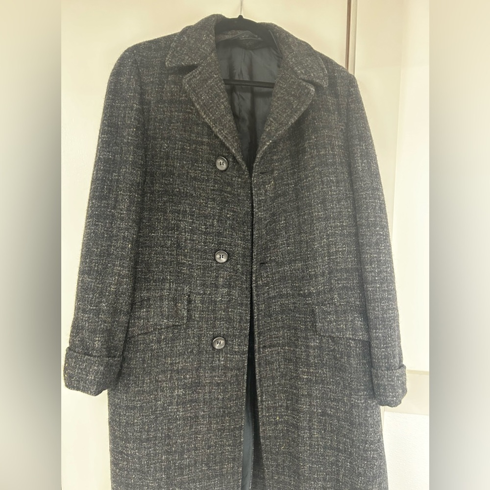 Harris Tweed Wool Coat